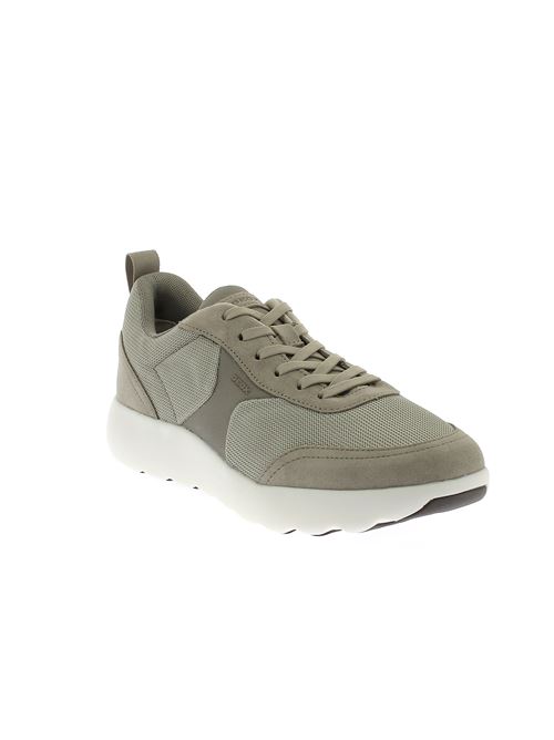 Xtors sneakers da uomo in camoscio e tessuto beige GEOX | U55LFD01422C5004