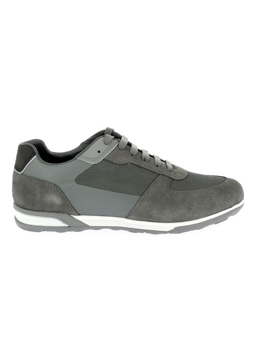 Spherica Actif sneakers da uomo in camoscio e tessuto grigio GEOX | U55LGA01422C1006