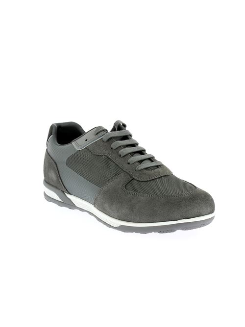 Spherica Actif sneakers da uomo in camoscio e tessuto grigio GEOX | U55LGA01422C1006