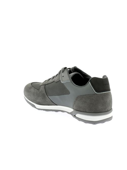 Spherica Actif sneakers da uomo in camoscio e tessuto grigio GEOX | U55LGA01422C1006