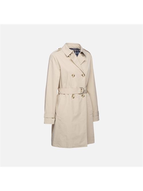 trench doppio petto da donna beige GEOX | W5522NT3070F5248