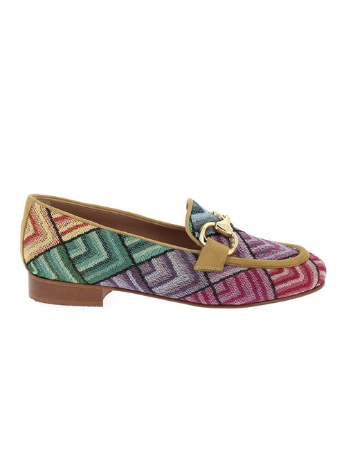 mocassino da donna in tessuto multicolor G.LUCA | NA265X