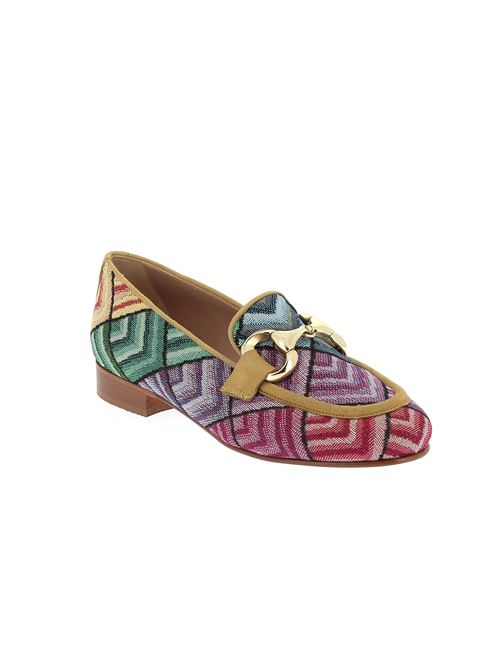 mocassino da donna in tessuto multicolor G.LUCA | NA265X