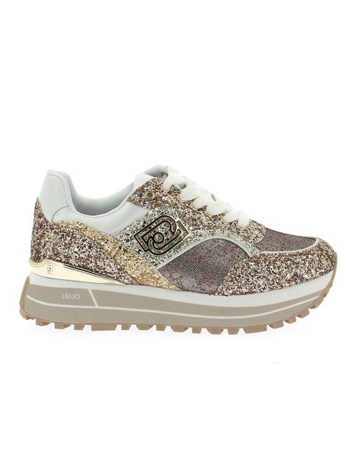 Maxi Wonder 73 sneakers da donna in glitter oro LIU-JO | BA5015TX00700529