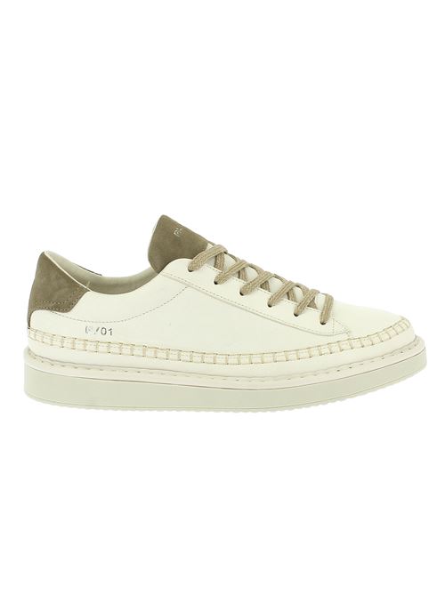 P01 sneakers da uomo in pelle bianco latte PANCHIC | P01M019-01302217