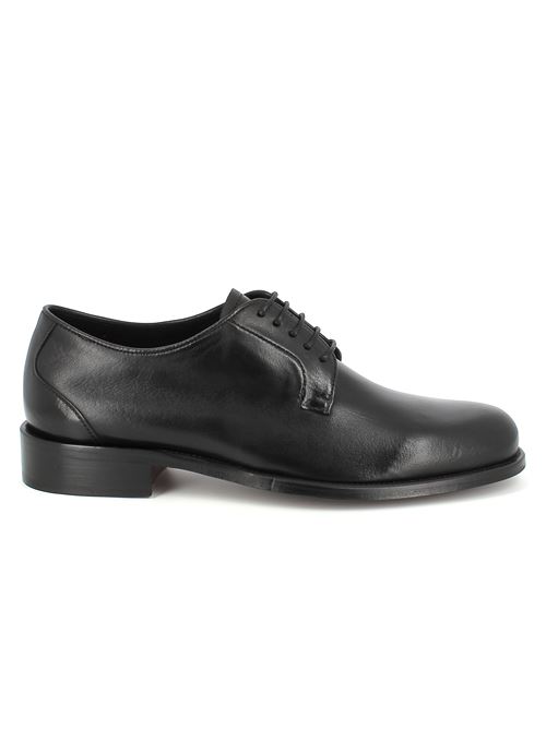 derby elegante da uomo in pelle nera CALPIERRE | C122X