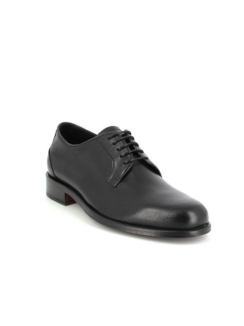 derby elegante da uomo in pelle nera CALPIERRE | C122X