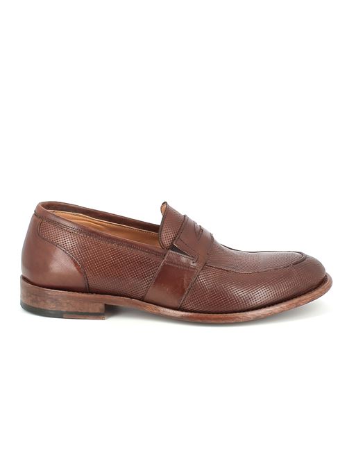 mocassino elegante da uomo in pelle marrone CALPIERRE | K016X