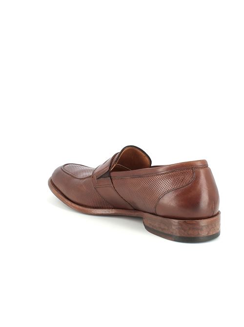 mocassino elegante da uomo in pelle marrone CALPIERRE | K016X