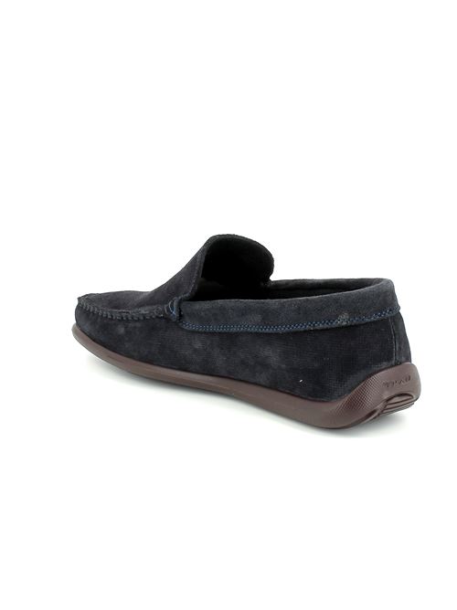 mocassino da uomo in camoscio blu FRAU | 14H4X