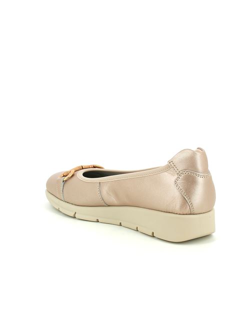 ballerina da donna in pelle laminata beige FRAU | 51X4X