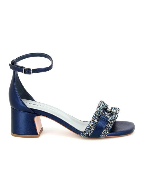 sandalo con tacco da donna blu FRAU | 79H1X