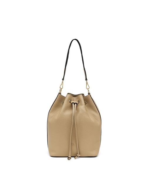 borsa secchiello da donna in pelle beige FRAU | B444X