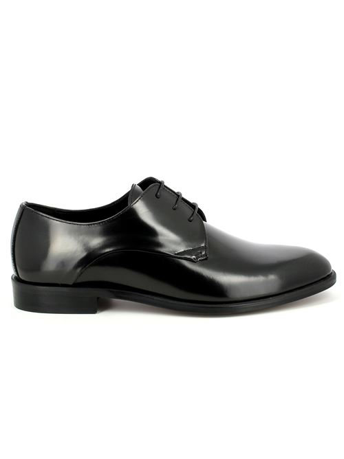 stringata derby elegante da uomo in pelle spazzolata nera MELLUSO | U0882ZX