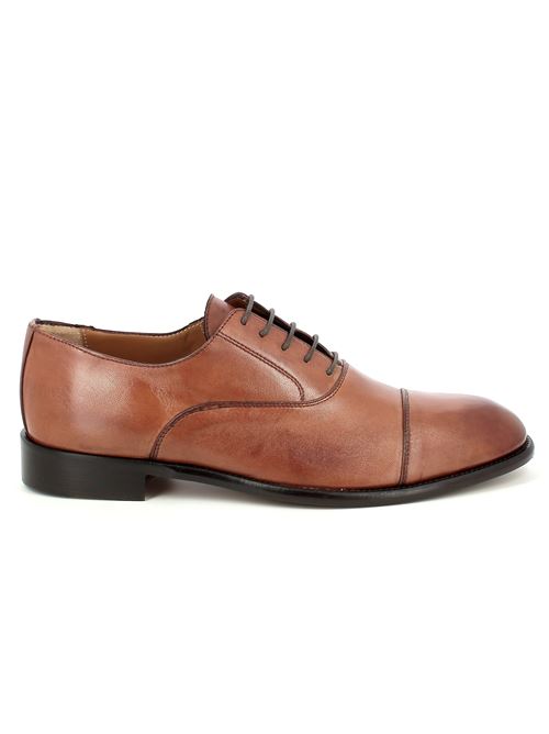 stringata francesina elegante da uomo in pelle marrone bruciato MELLUSO | U90619Y