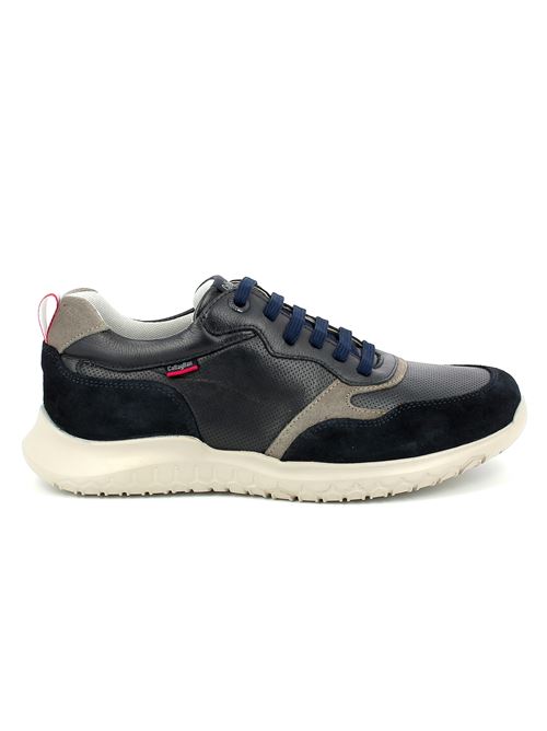 sneakers da uomo in pelle e camoscio blu CALLAGHAN | 53707.6X