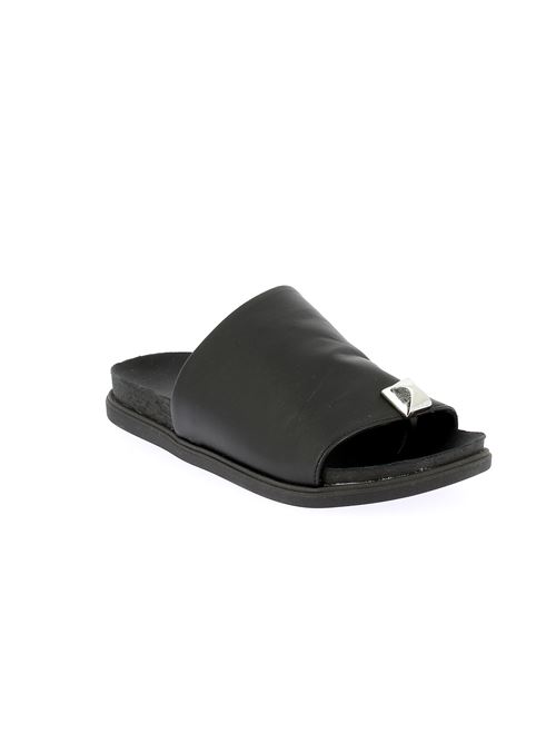 sabot infradito da donna in pelle nera CREATIVE | 44308X