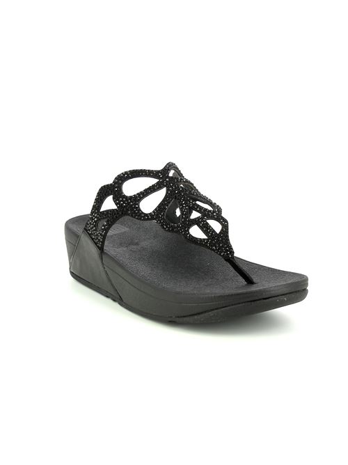 Bumble Crystal infradito da donna in strass nero FITFLOP | H69001