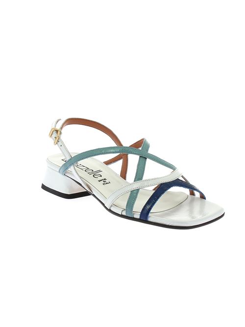 sandalo da donna in vernice bianca, azzurra e blu LEGAZZELLE | 314Y