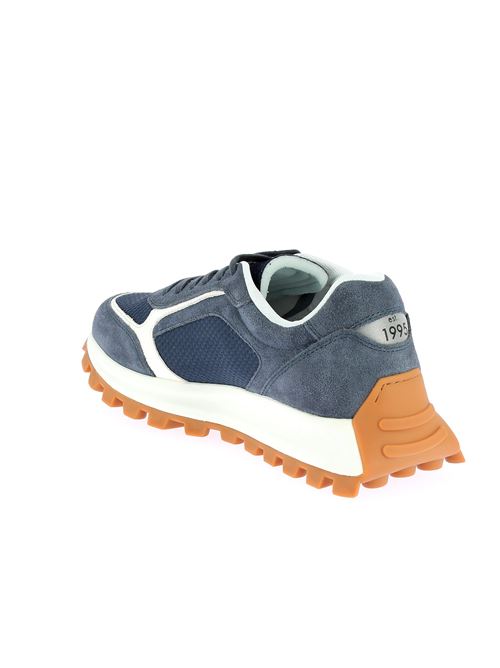 Running 02 - sneakers da uomo in camoscio e tessuto blu LIU-JO | 7B4003PX4900009