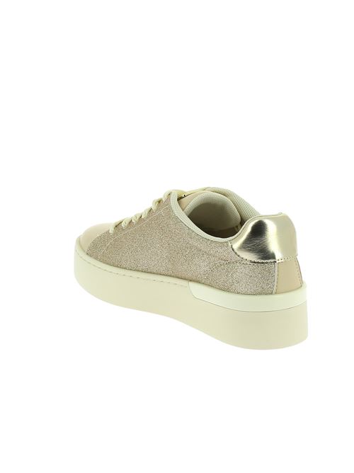 Silvia sneakers da donna ecopelle beige e glitter oro LIU-JO | BA4035TX06951315