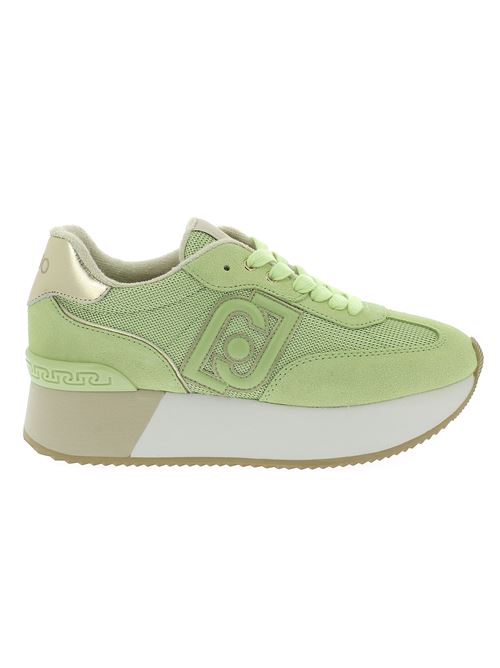 Dreamy 02 sneakers da donna in camoscio e tessuto verde LIU-JO | BA4081PX031S3276