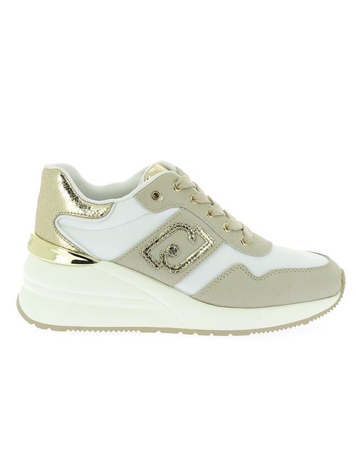 Alyssa sneakers da donna in camoscio e tessuto bianca LIU-JO | BA4095PX313S1090