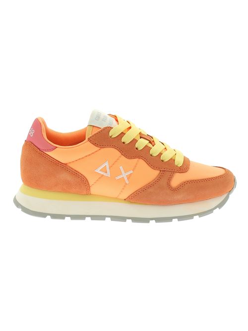 Aly Solid Nylon - sneakers da donna in camoscio e tela arancione carota SUN68 | Z3420133