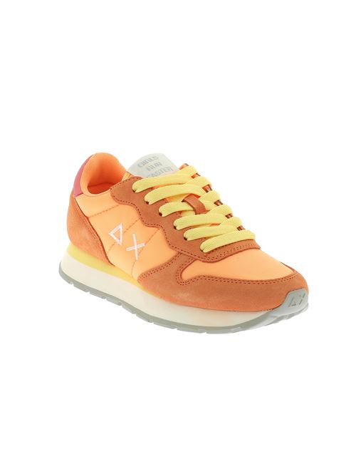 Aly Solid Nylon - sneakers da donna in camoscio e tela arancione carota SUN68 | Z3420133