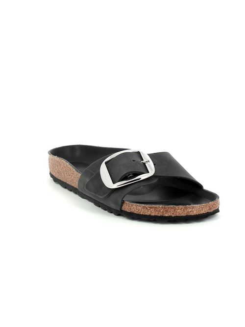 Madrid Big Buckle da donna in pelle ingrassata black BIRKENSTOCK | MADRID1006523