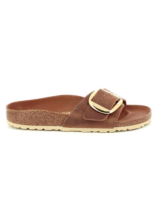 Madrid Big Buckle da donna in pelle ingrassata cognac BIRKENSTOCK | MADRID1006525