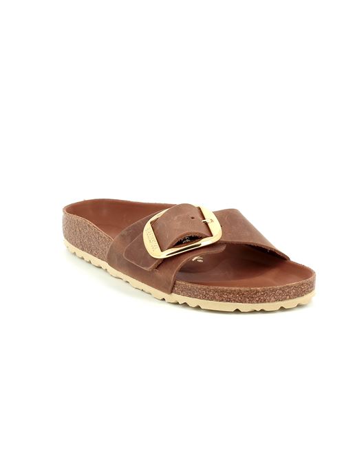 Madrid Big Buckle da donna in pelle ingrassata cognac BIRKENSTOCK | MADRID1006525