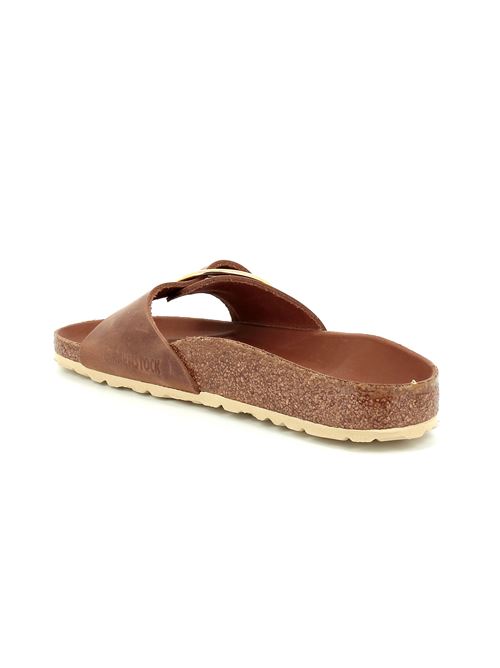 Madrid Big Buckle da donna in pelle ingrassata cognac BIRKENSTOCK | MADRID1006525