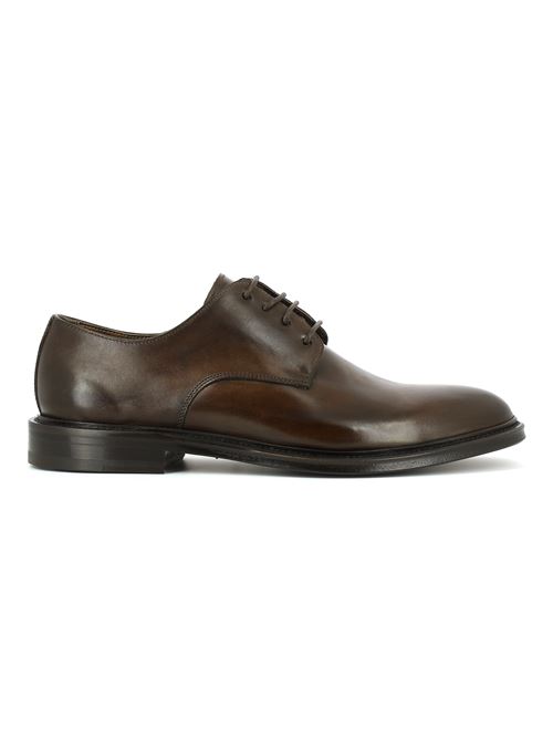 stringata derby elegante da uomo in pelle testa di moro BRECOS | 9477Y