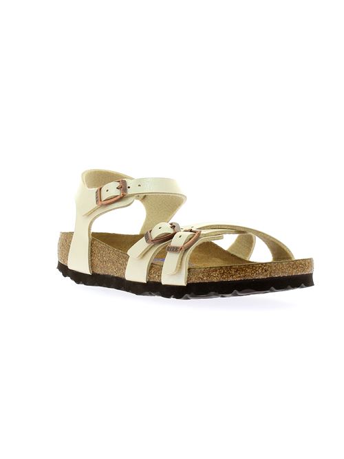 modello Kumba sandalo da donna in birko flor beige perlato BIRKENSTOCK | KUMBA026183