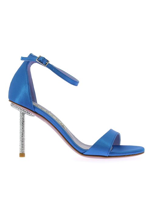 sandalo gioiello da donna in raso azzurro ALBANO | 3260X