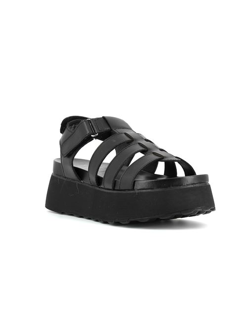 modello Janis sandalo da donna in pelle nera CULT | CLW386103