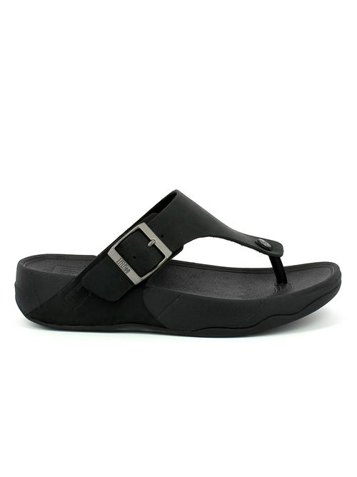 Trakk II Mens infradito da uomo in nabuk nero FITFLOP | GD1001