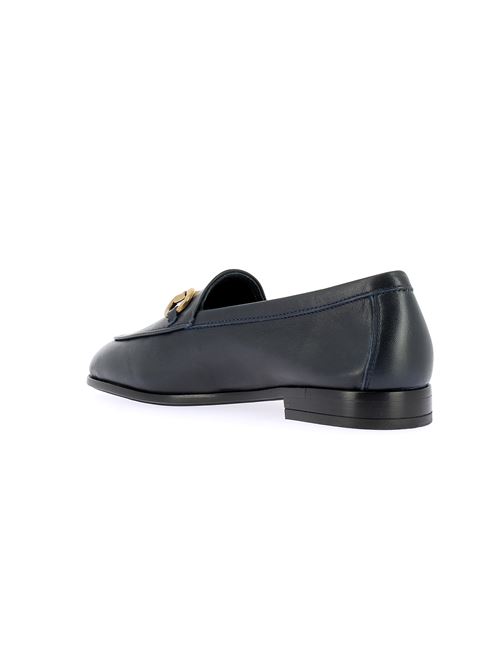 mocassino da donna in pelle blu FRAU | 94P4Y