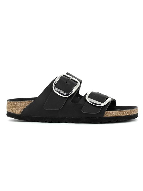 Arizona Big Bukle da donna in pelle ingrassata black BIRKENSTOCK | ARIZONA1011075